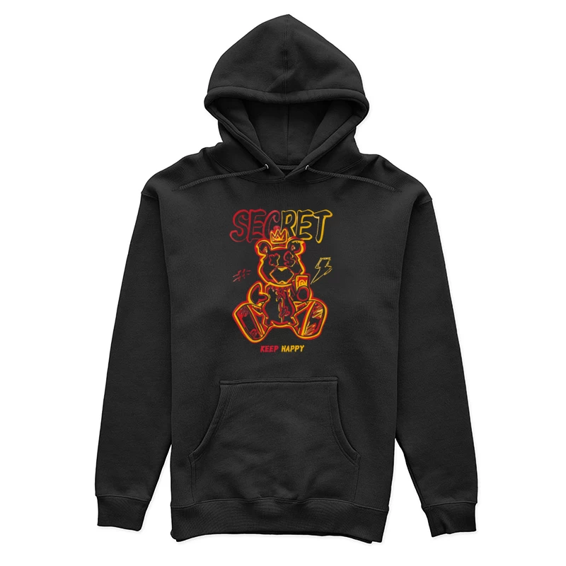 Geheimer Bärenkönig Pop-Art Damen Pullover Hoodie