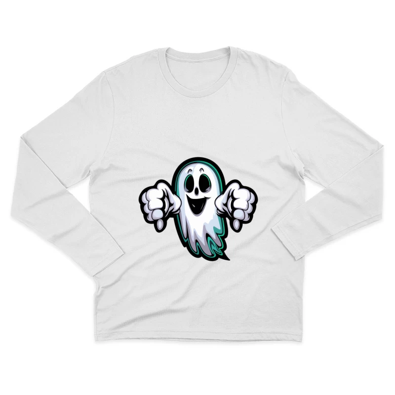 Fantôme joyeux Homme Manches Longues T-Shirt