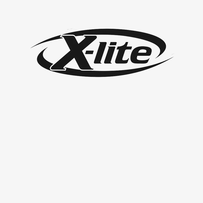 X-lite Black and White Brand Logo Design Male Pullover Sweatshirt