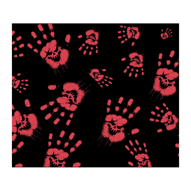 Bloody Handprints: A Chilling Crime Scene Pattern Tapestry