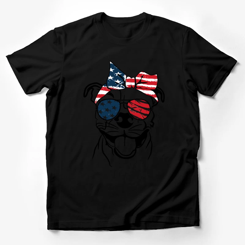 Chat Cool Patriote Américain Homme T-Shirt