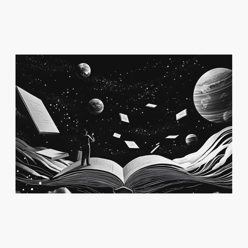 Cosmic Reading: A Journey Through Literary Imagination Travel Mug