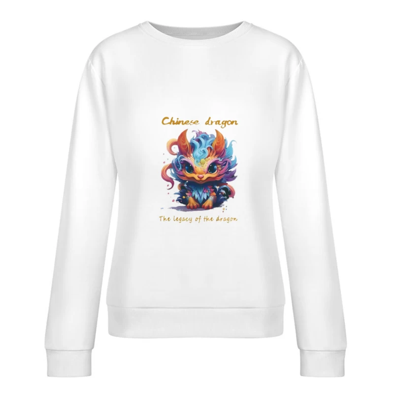 Bunter chinesischer Drachen: Das Vermächtnis der Drachen Damen Pullover Sweatshirt