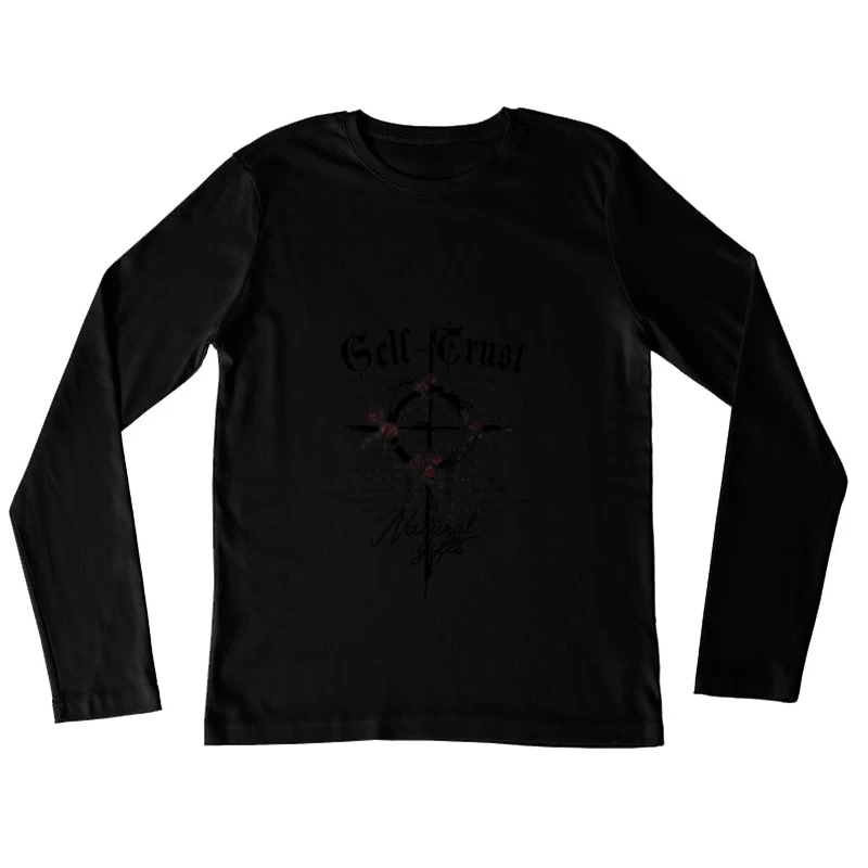 Liebe Briefe und Rosen Damen Langarm T-Shirt
