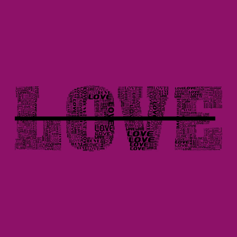 Love typography Travel Mug