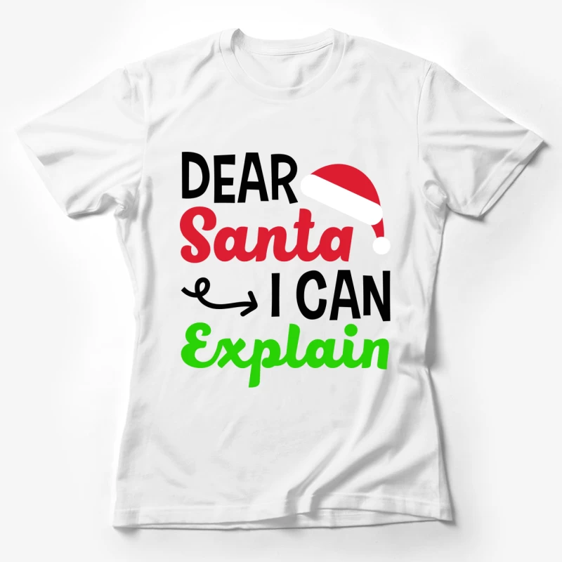 Lettre humoristique au Père Noël Femme T-Shirt