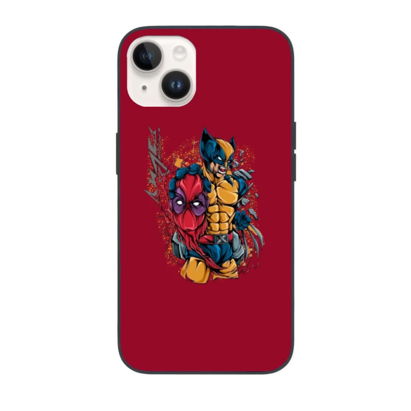 Wolverine and Spider-Man Mashup iPhone Case
