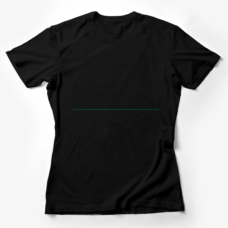 Illustration de contraste de lignes verticales fluorescentes Femme T-Shirt