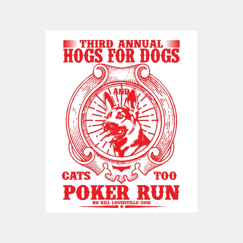 Troisième course poker pour Hogs for Dogs et Cats Too Homme Débardeur