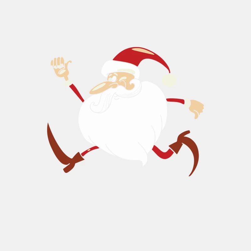 Santa Running For Christmas Male Tank Top