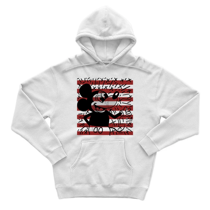 Künstlerische Silhouette mit Mustern Herren Pullover Hoodie