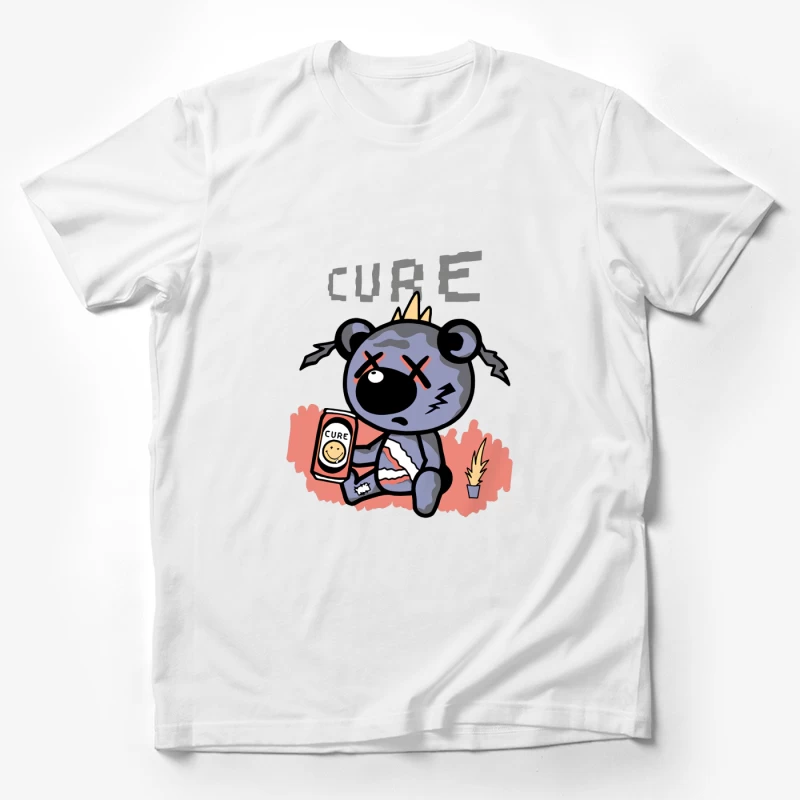 Niedlicher kranker Bär mit Heilungstrank Herren T-Shirt