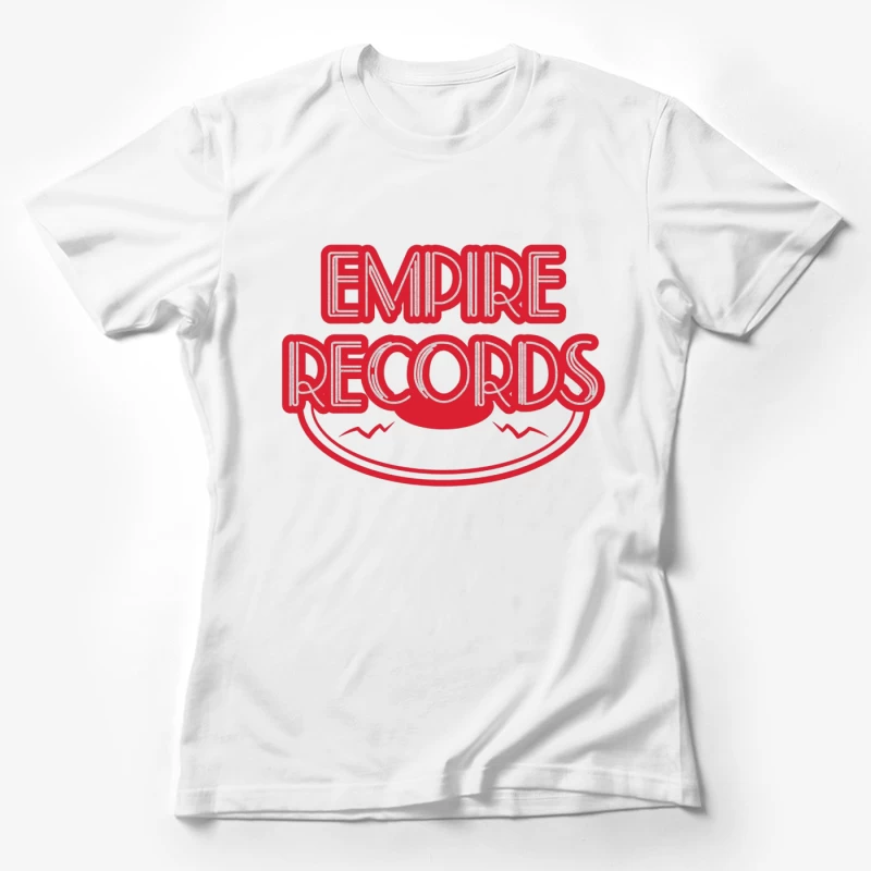 Vintage Empire Records Red Logo Design Female T-Shirt