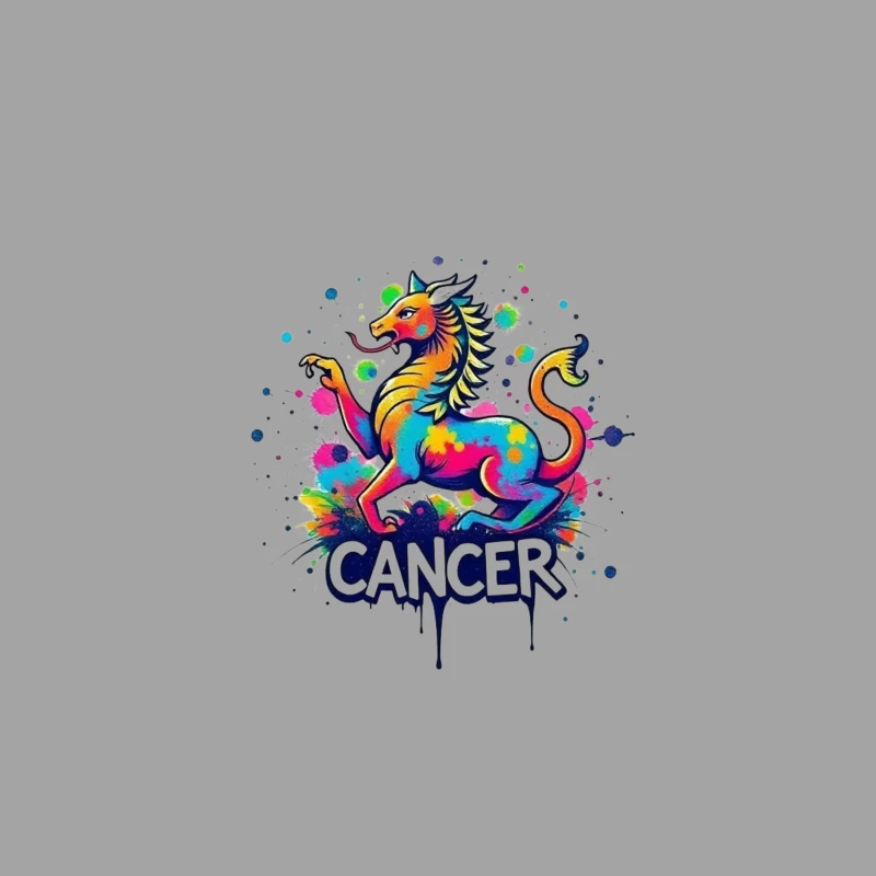 Astrological Cancer Zodiac Illustration Male T-Shirt