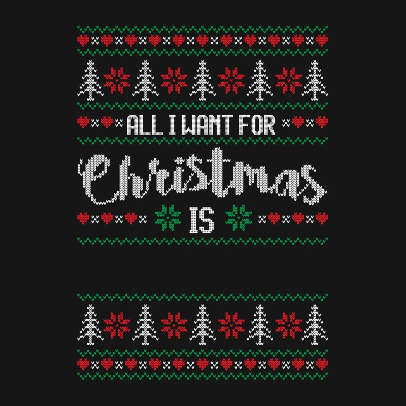 Motif de Noël en tricot Homme Manches Longues T-Shirt
