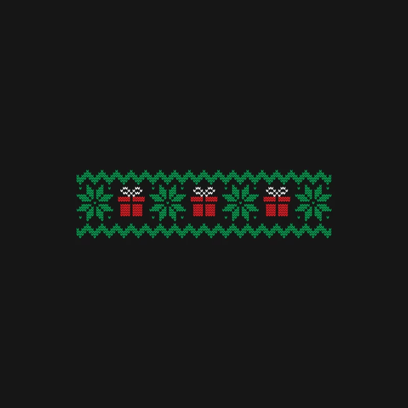 Motif de Noël avec cadeaux et flocons de neige Homme Manches Longues T-Shirt