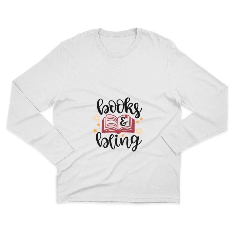 Livres et Éclat Homme Manches Longues T-Shirt