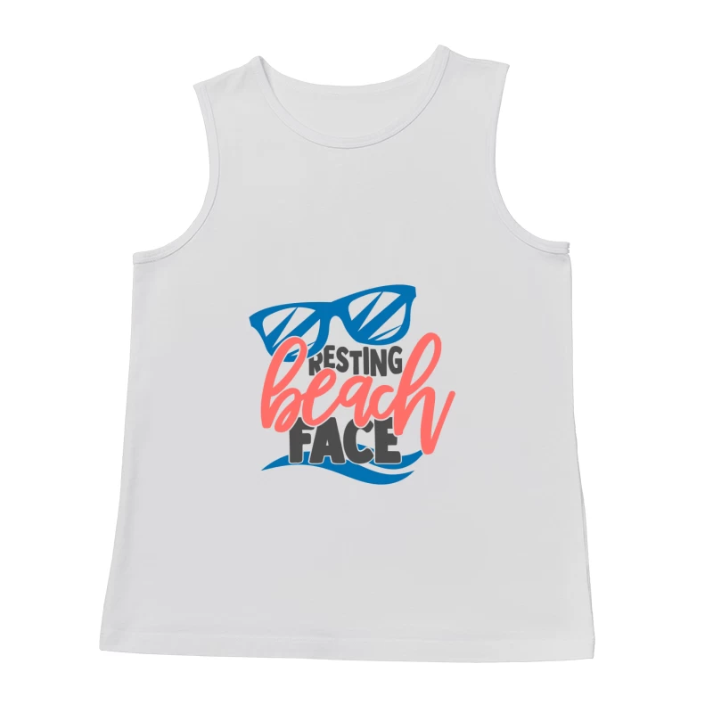 Resting Beach Face Design mit Sonnenbrille Herren Tanktops