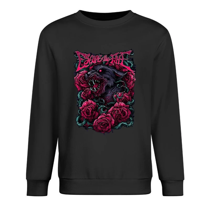 Wolf und Rosen Design Herren Pullover Sweatshirt
