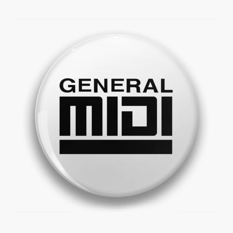 General MIDI Digital Audio Technology Logo Pin