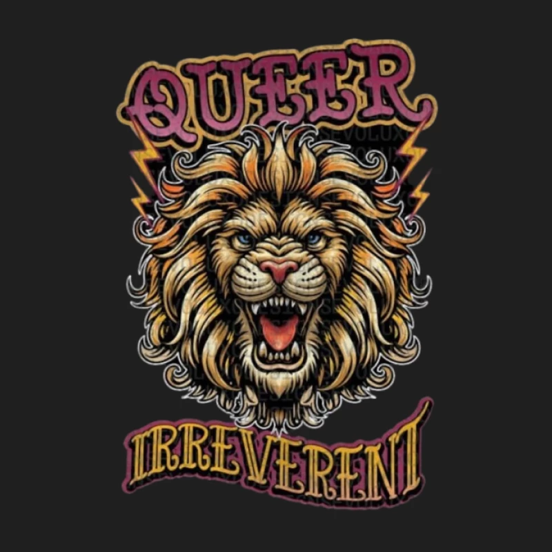 Queerer Löwe, mutige Kunst Herren Tanktops