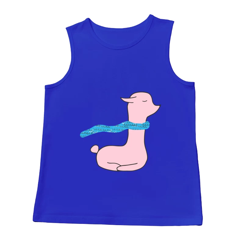 Lama mignon avec écharpe Homme Débardeur