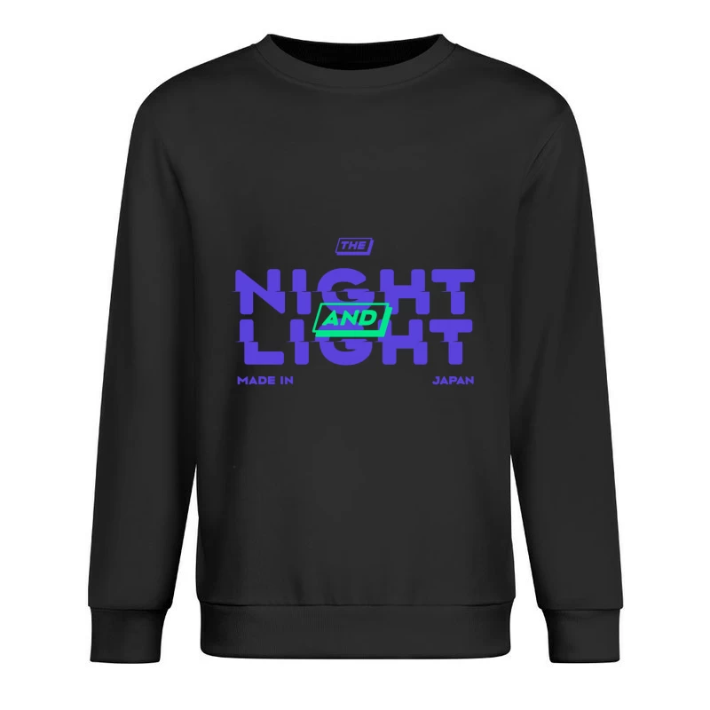 Nacht und Licht Design aus Japan Herren Pullover Sweatshirt