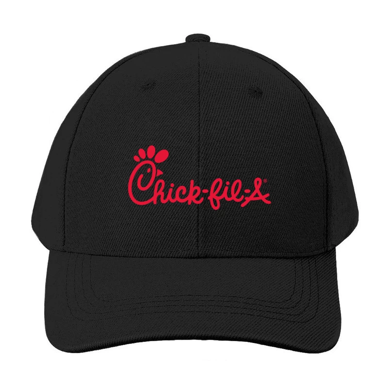 Chick-fil-A Restaurant Chain Logo in Red Baseball Cap