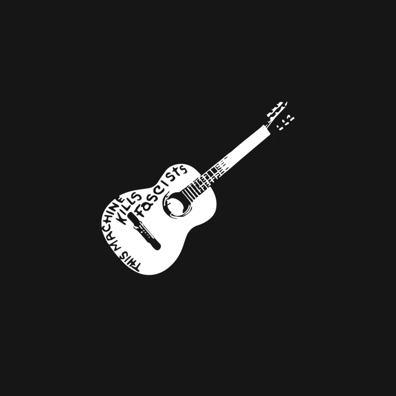 Woody Gutherie_s Guitar Kills Fascists Desk Mat