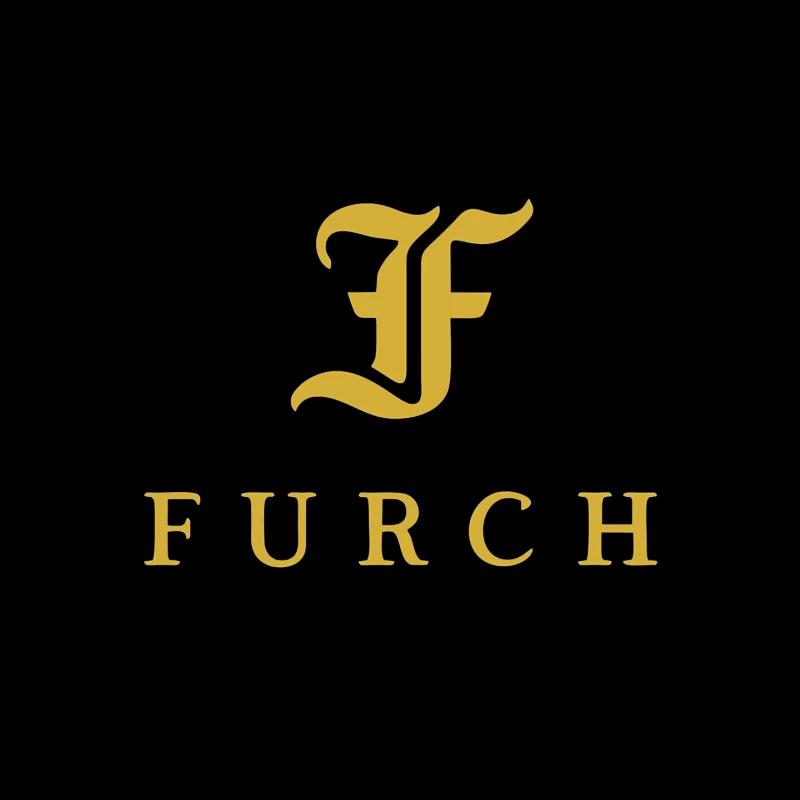 Furch Gold Logo - Luxury Minimalist Typography Design Mouse Pad