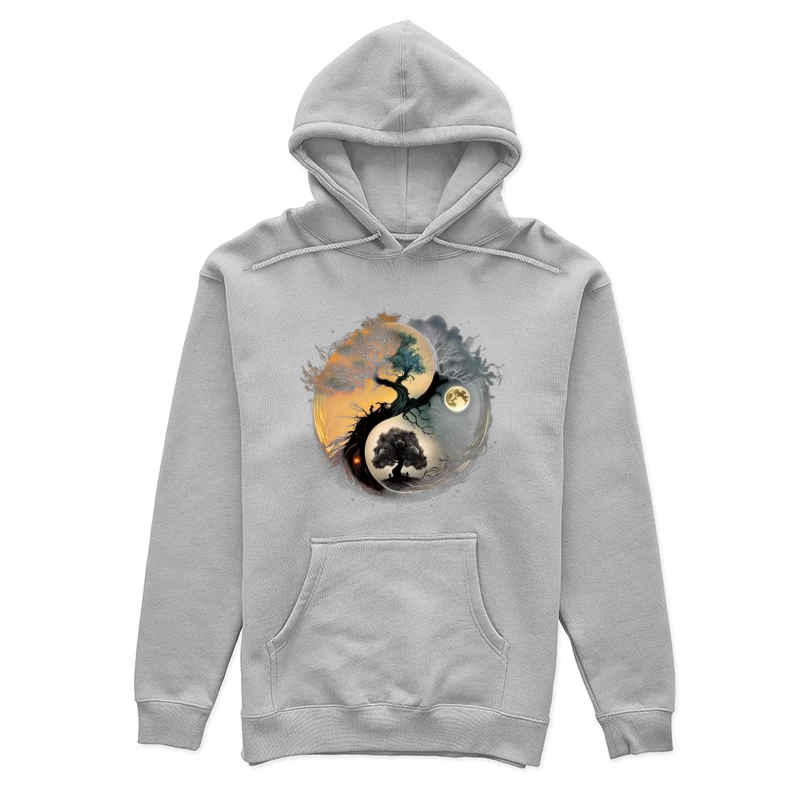 Yin Yang Tree Art Female Pullover Hoodie