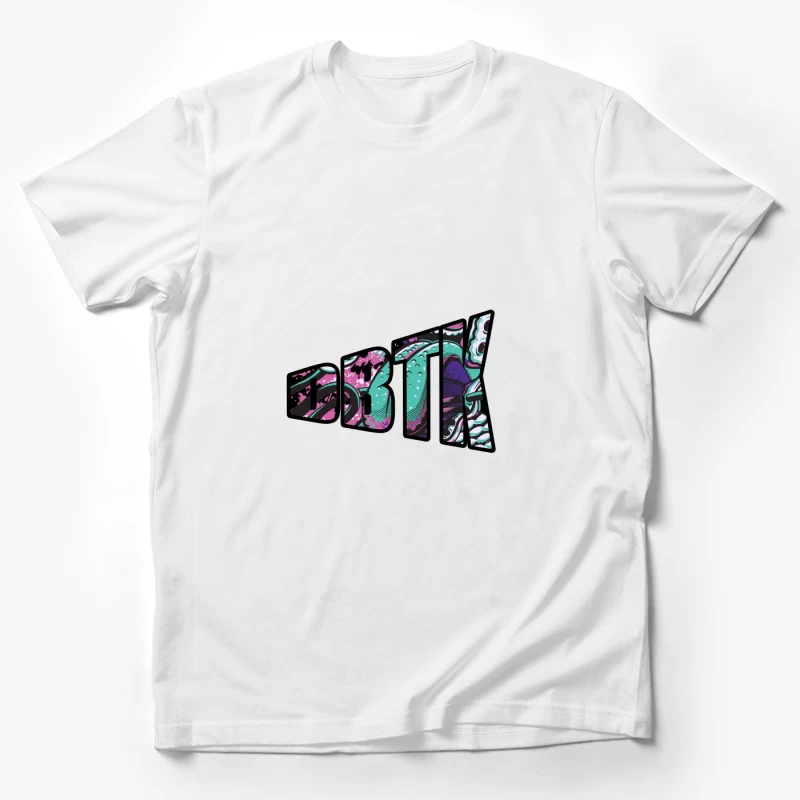 Vibrant Abstract Logo Design Male T-Shirt