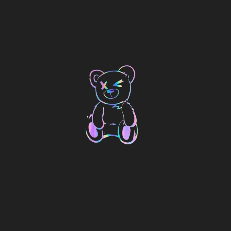 Colorful Cartoon Teddy Bear Illustration Bucket Hat
