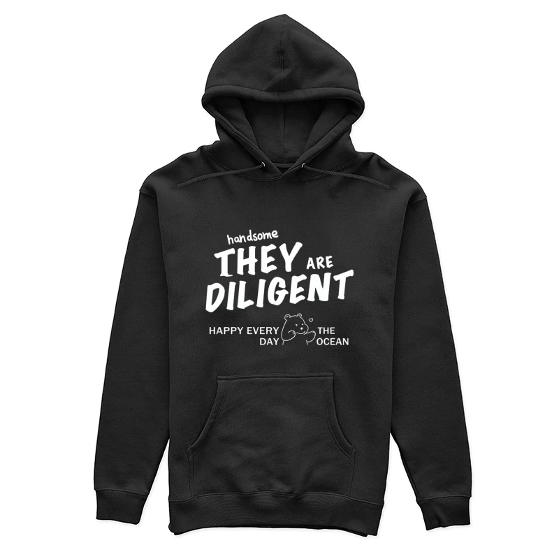 Ours mignon avec message texte Femme Sweat à capuche