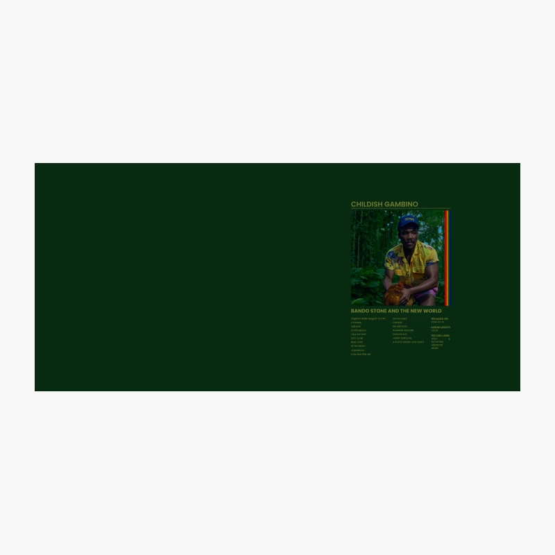 Childish Gambino's Tropical Album Cover in Forest Setting Coffee Mug