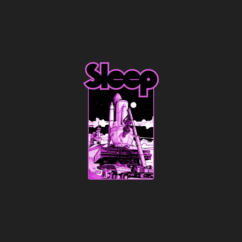 Sleep Band's Purple Rocket Industrial Space Art Bucket Hat