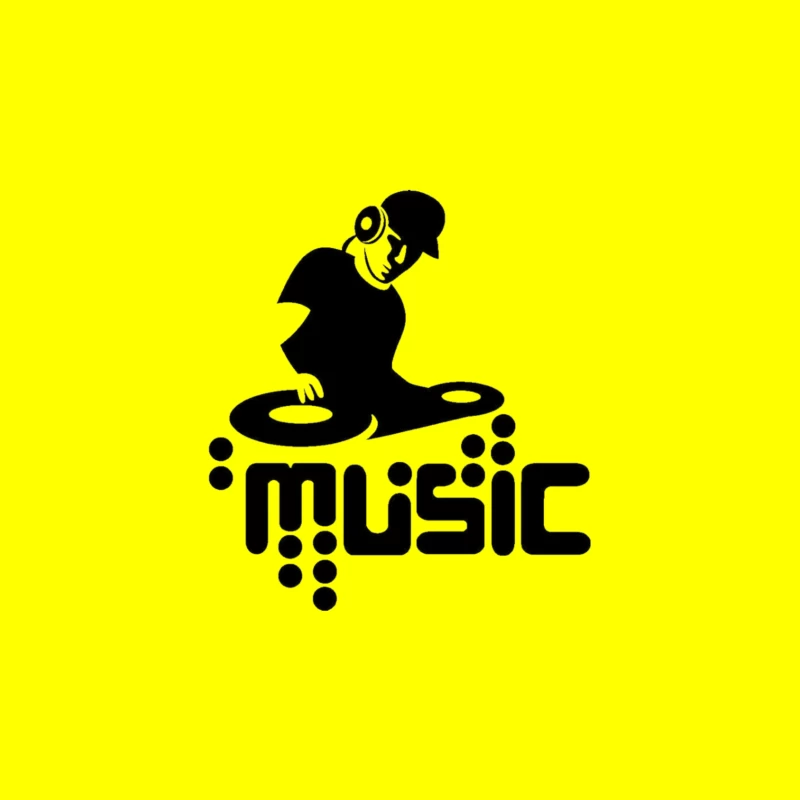 DJ Music Logo Travel Mug