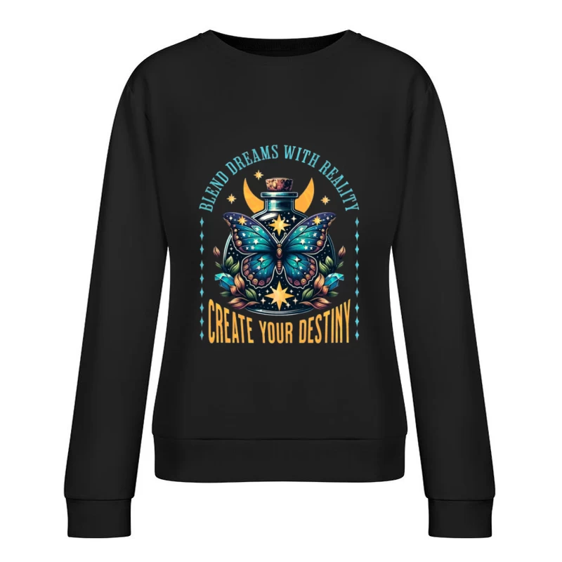 Träume und Realität vereinen Damen Pullover Sweatshirt