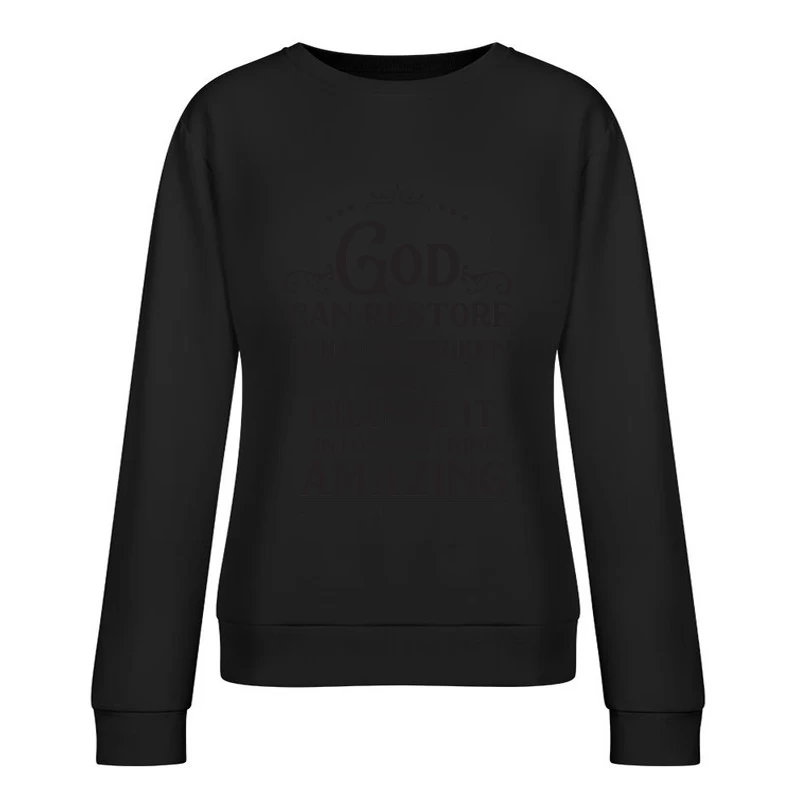 Foi et Restauration: Transformez le Brisé en Merveilleux Femme Sweat-shirt à enfiler
