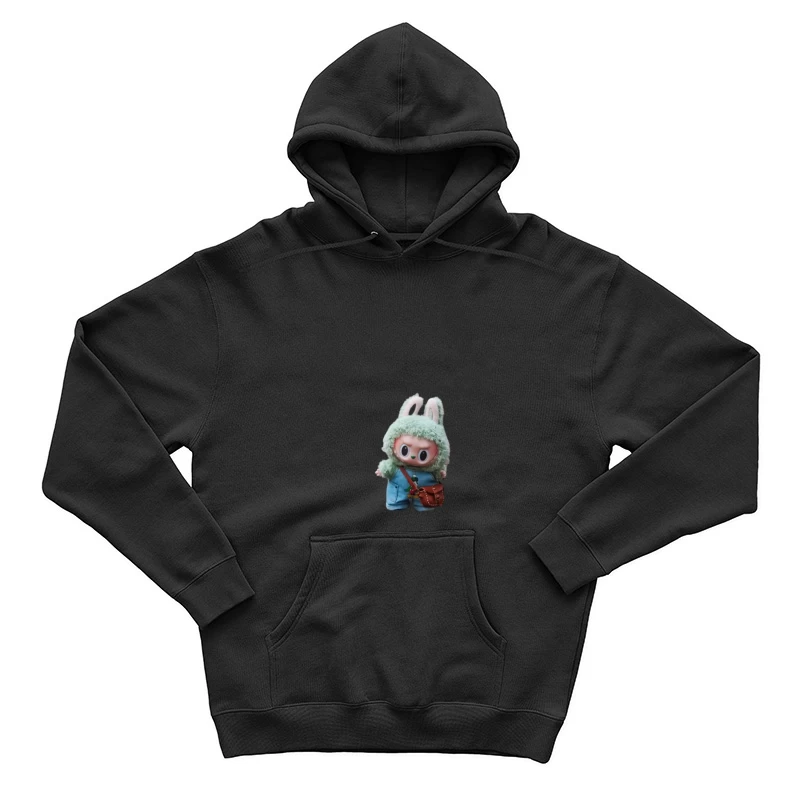 Kuschelpuppenfigur mit Hasenohren Herren Pullover Hoodie