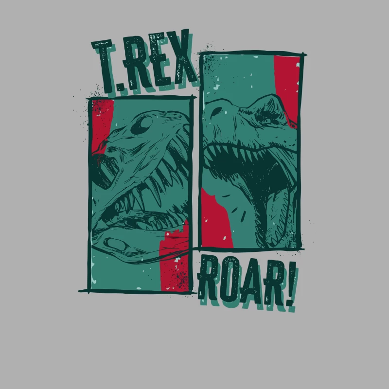 T-Rex Roar! Vintage Comic Design Male Tank Top