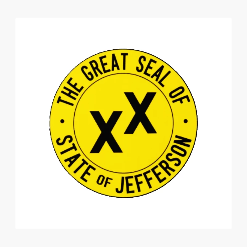 State of Jefferson Throw Pillow