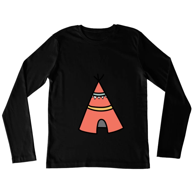Tente tipi colorée Femme Manches Longues T-Shirt