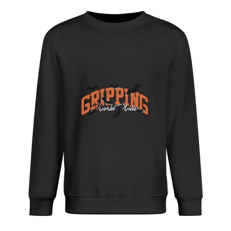 Logo Effrayant avec des Chauves-souris Homme Sweat-shirt à enfiler