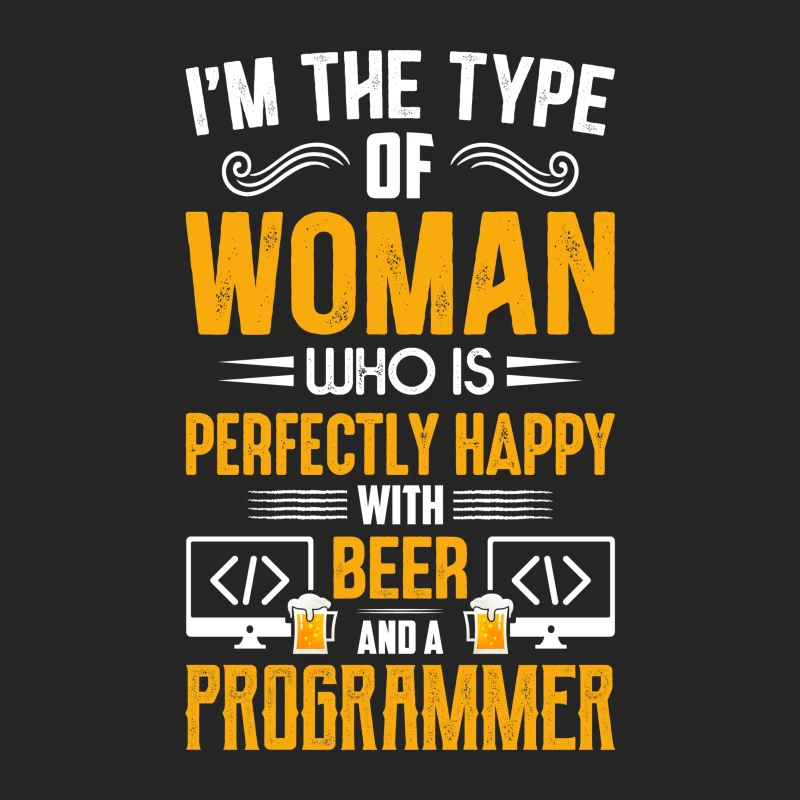 Femme, bière et programmation Homme Sweat-shirt à enfiler