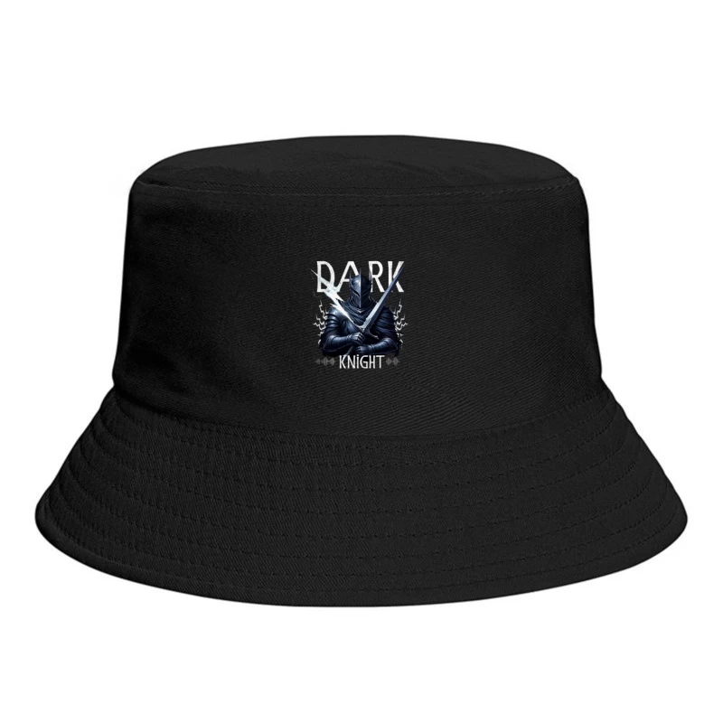 Dark Knight with Ancient Blade - Fantasy Warrior Illustration Bucket Hat