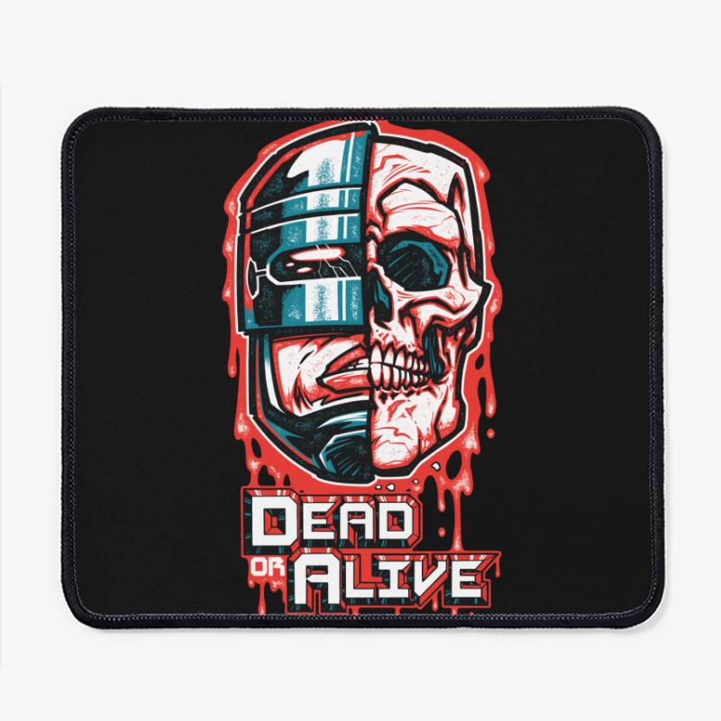 Robot Skull Graphic Art Mouse Pad