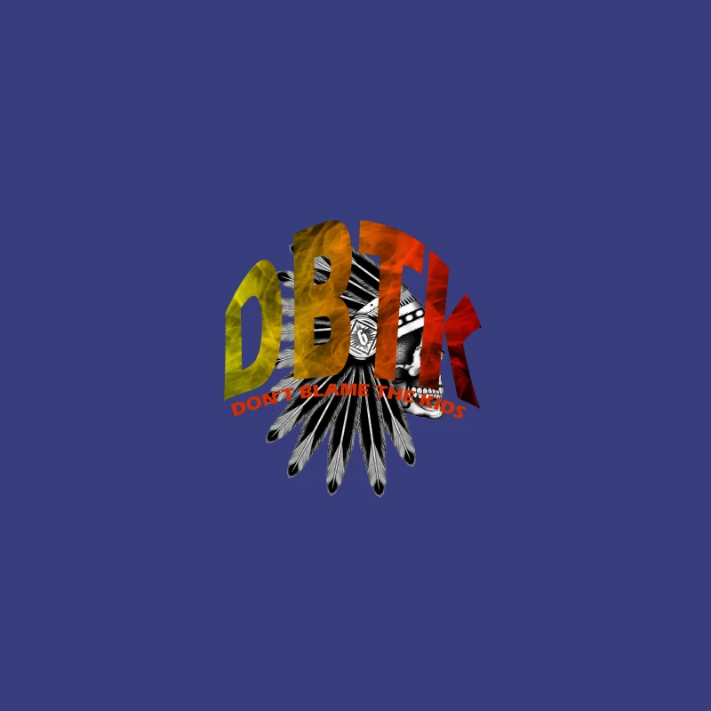 DBTK Logo Design Featuring Feathers and Skull Coffee Mug