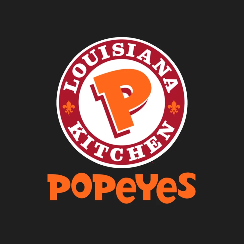 Popeyes Louisiana Kitchen Restaurant Logo Design Male Tank Top