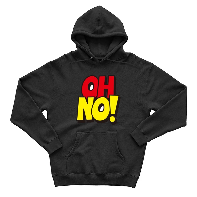 Bunter Cartoon-Schriftzug Überraschung Herren Pullover Hoodie